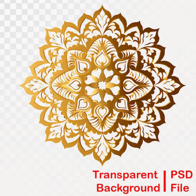 HD quality transparent Ramadan mandala ornament images