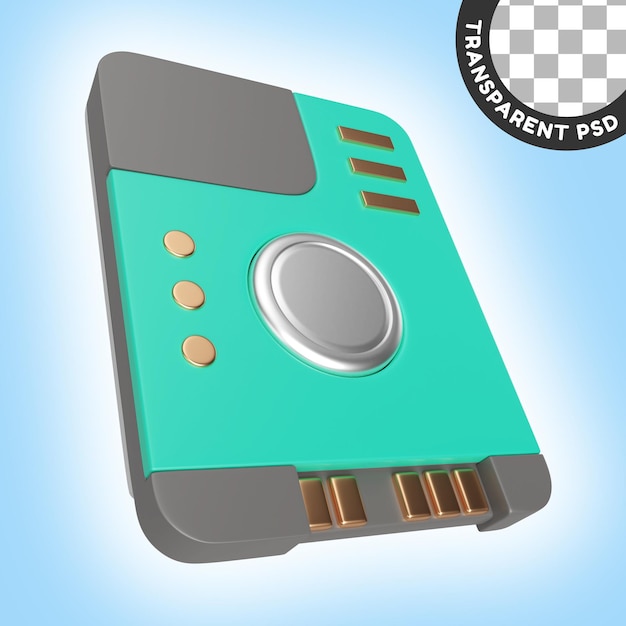 HDD 3D Illustration Icon