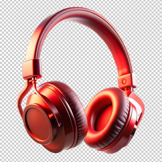 Headphone on transparent background