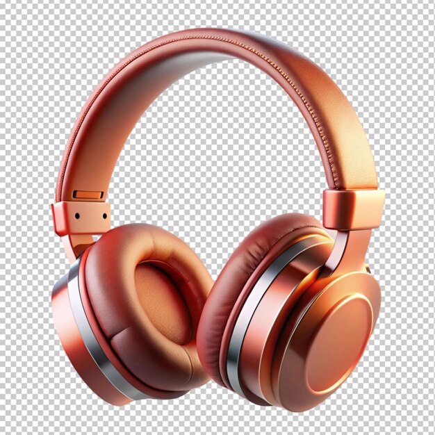 Headphone on transparent background