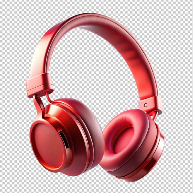 PSD headphone on transparent background