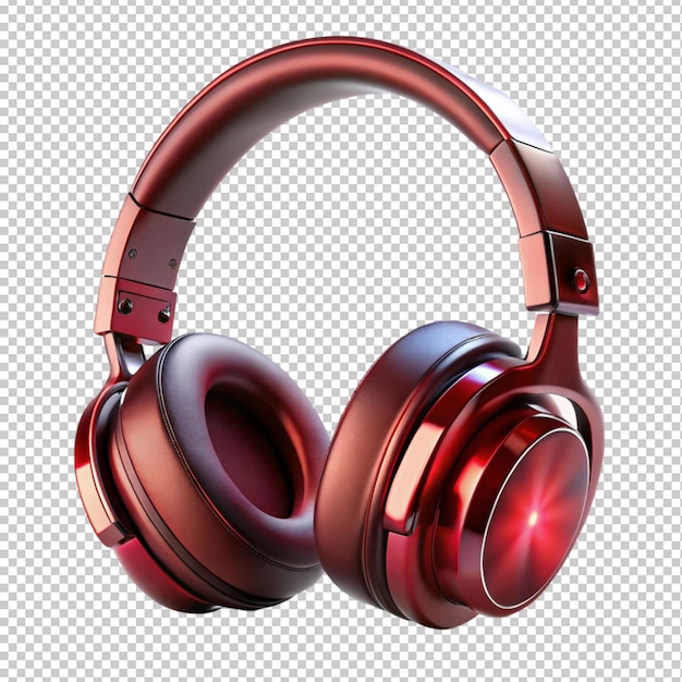 Headphone on transparent background