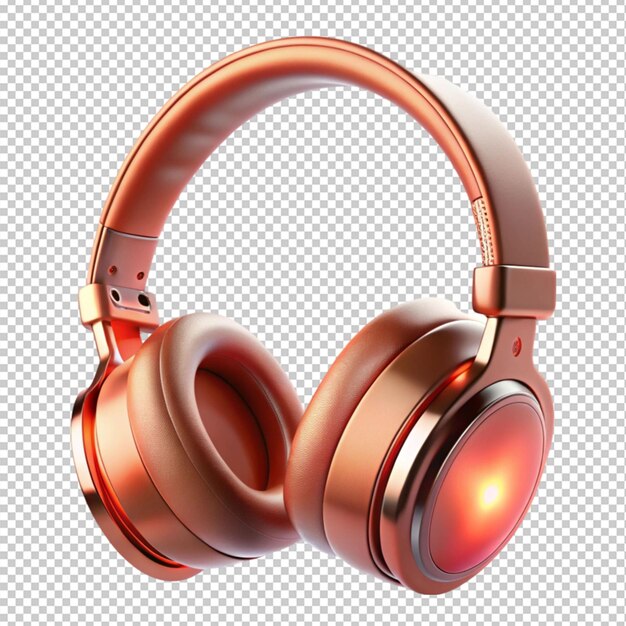 Headphone on transparent background