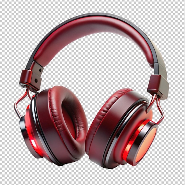 Headphone on transparent background