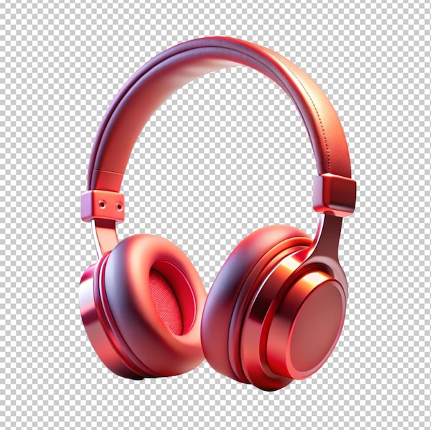 Headphone on transparent background