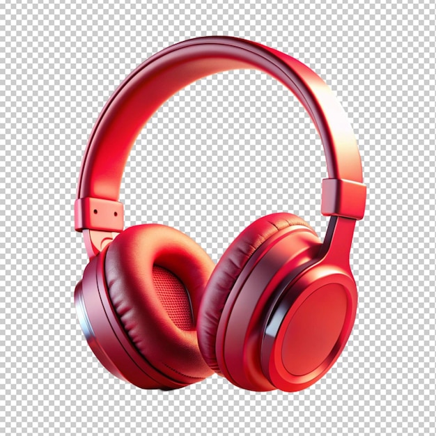 Headphone on transparent background