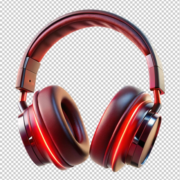 Headphone on transparent background