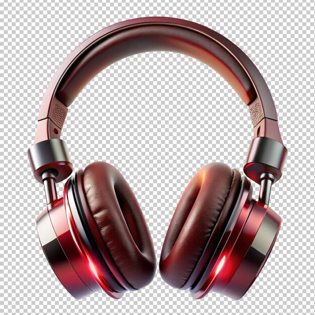 Headphone on transparent background