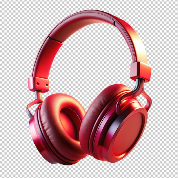 Headphone on transparent background