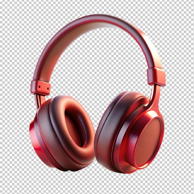 Headphone on transparent background