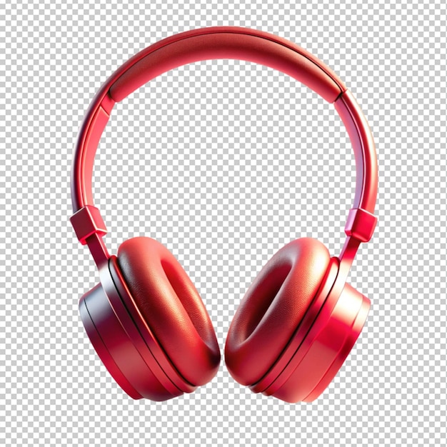 Headphone on transparent background