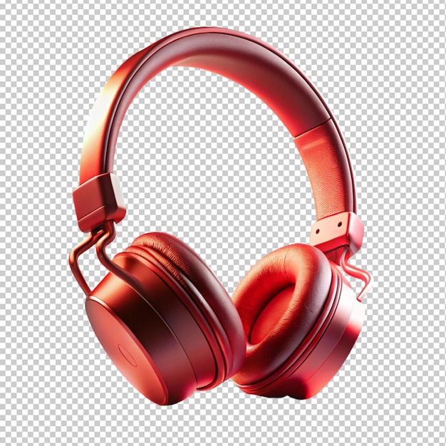 Headphone on transparent background