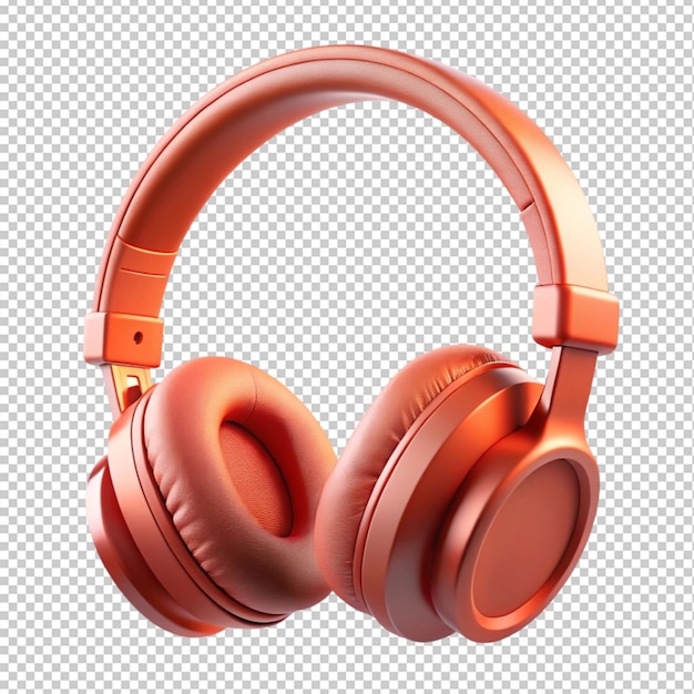 Headphone on transparent background