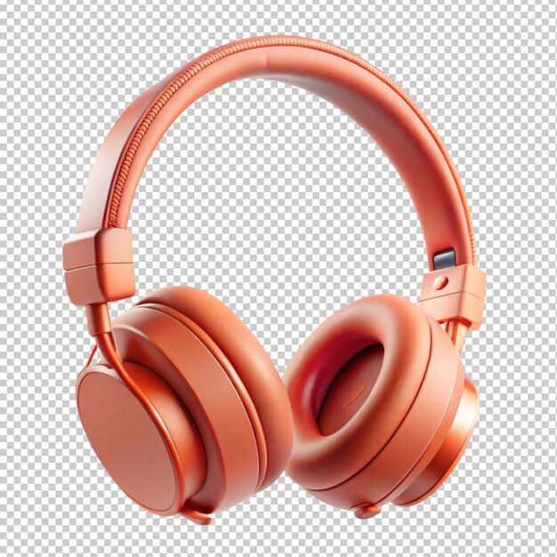 Headphone on transparent background