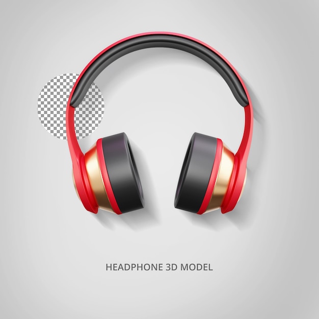 Headphones 3D Model Image