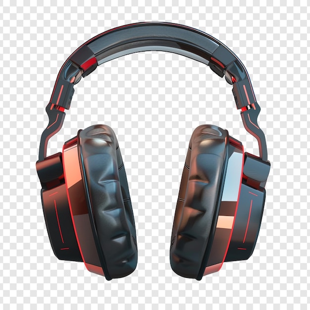 Headphones isolated on transparent background