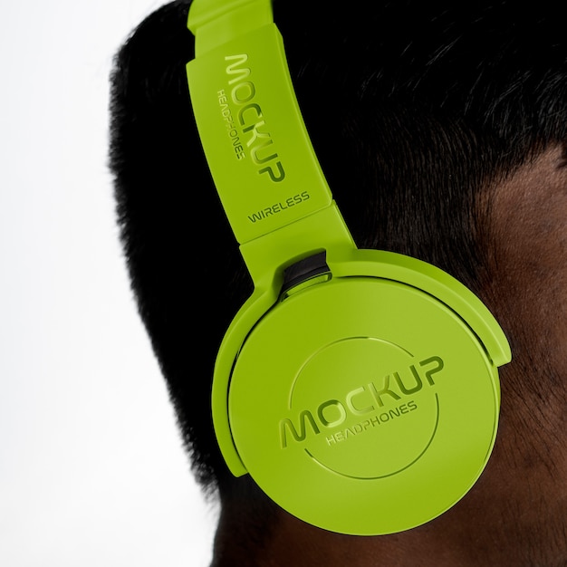 Headphones mockup design