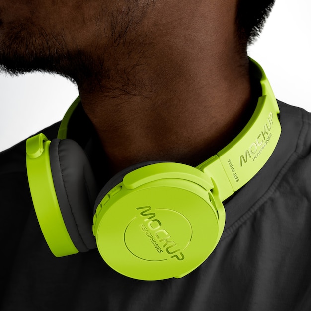 Headphones mockup design