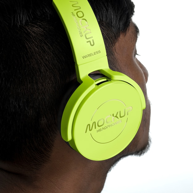 Headphones mockup design