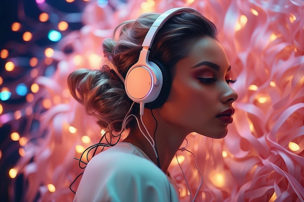 headphones with dynamic electric waves