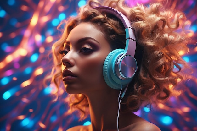 headphones with dynamic electric waves