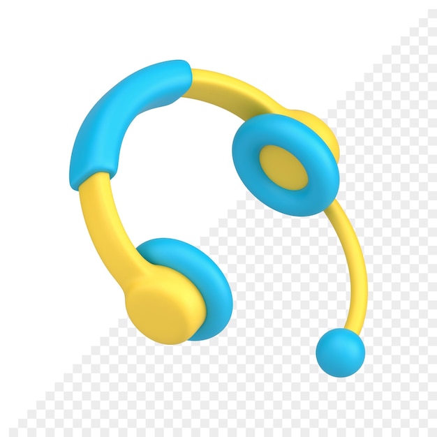 Headset 3d icon