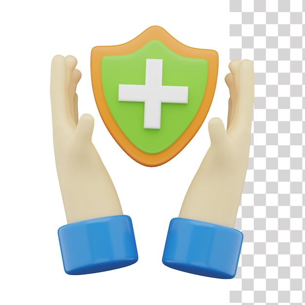 PSD health insurance 3d icon