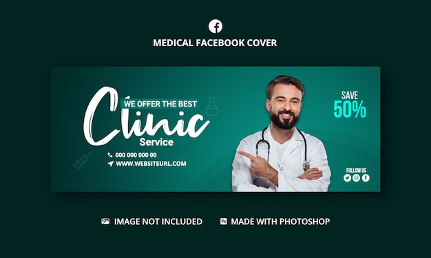 Healthcare and medical social media post for Facebook post template