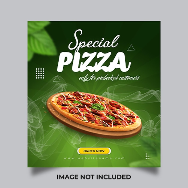 Healthy food menu promotion and social media banner template Premium Psd