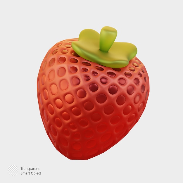 healthy fruit vegetable 3d render illustration isolated