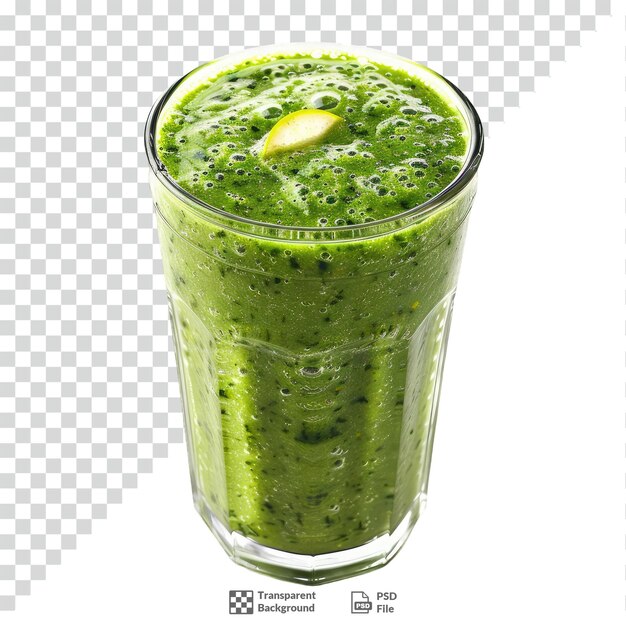 PSD healthy green smoothie transparent background