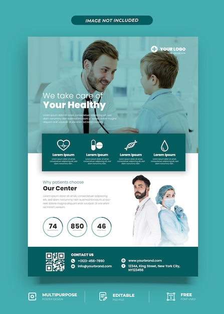 Healthy Medical Poster Design Template