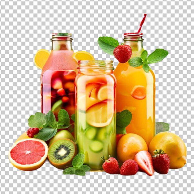 PSD healthy and refreshing summer juice png illustration