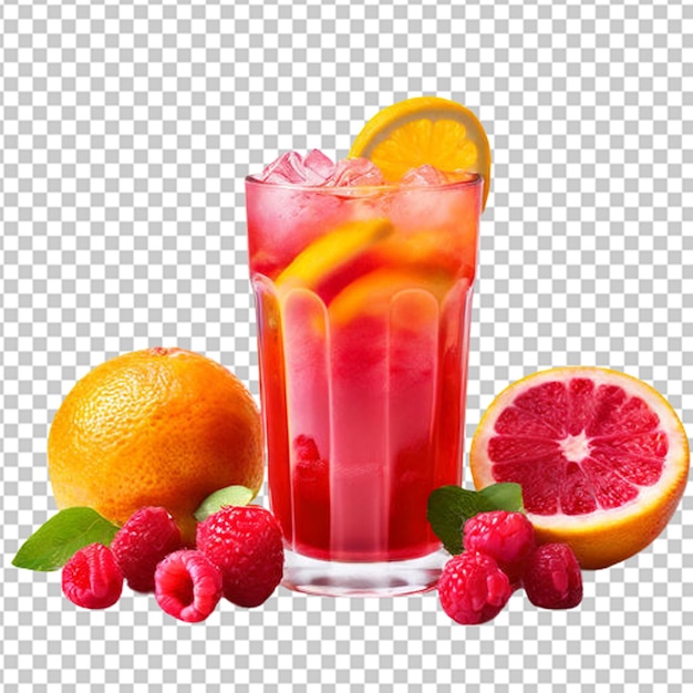 Healthy and Refreshing Summer Juice PNG Illustration