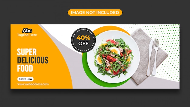 Healthy vegetables banner template