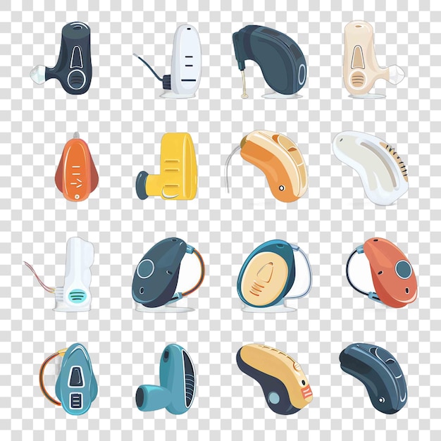 PSD hearing aid batteries transparent background vector elementon transparent background