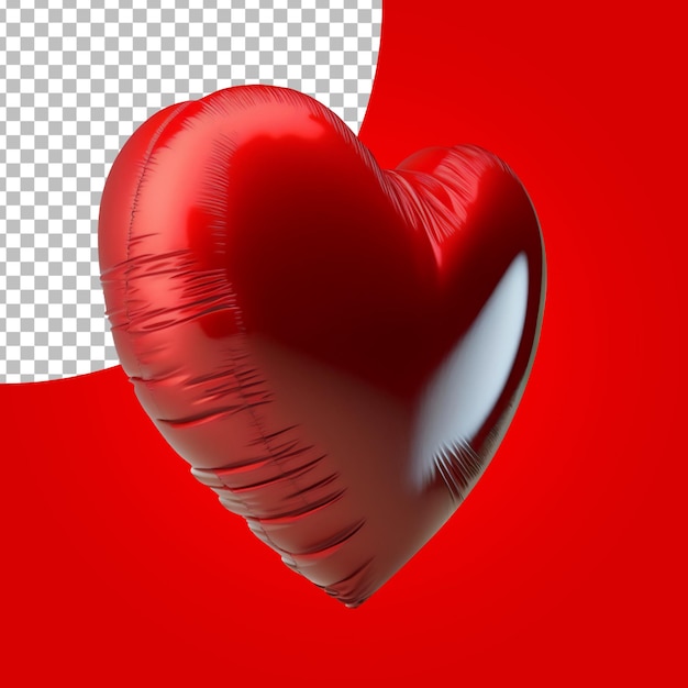 Heart Balloon isolated on alpha layer