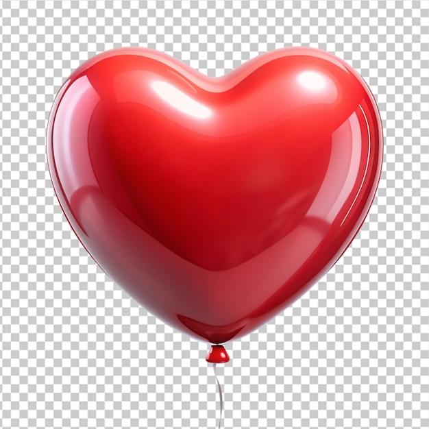 heart balloon on transparent background