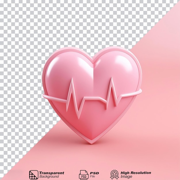 Heart Beat Health Medical isolated on transparent background