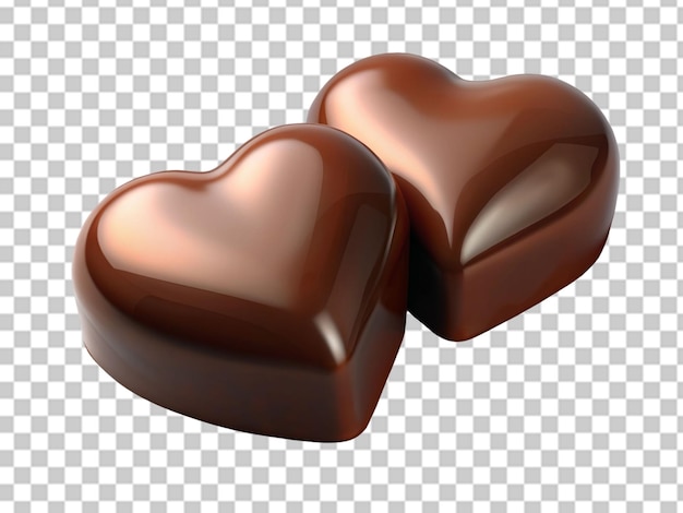 Heart chocolate transparent background