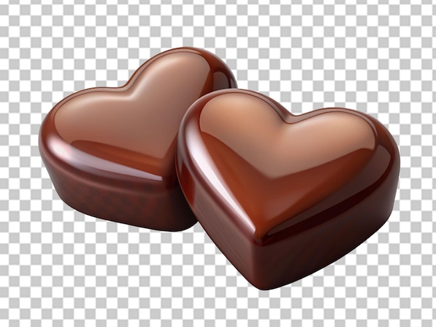 Heart chocolate transparent background