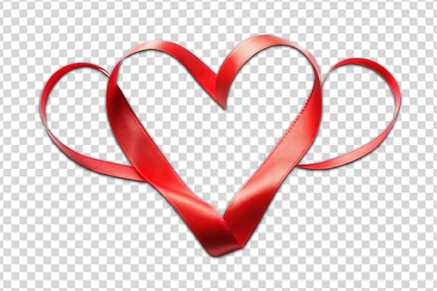 Heart from a ribbon png