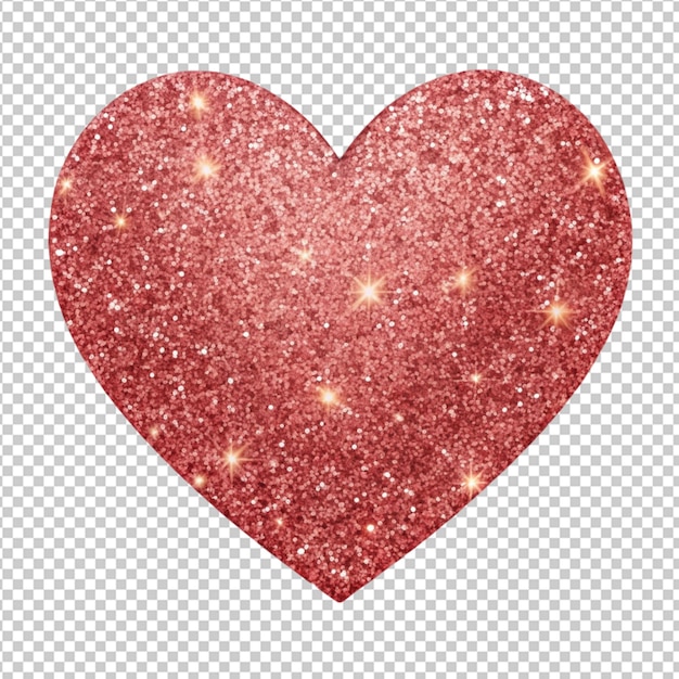 PSD heart icon glitter shape