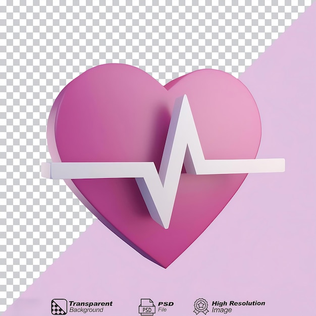 Heart Rate Icon isolated on transparent background