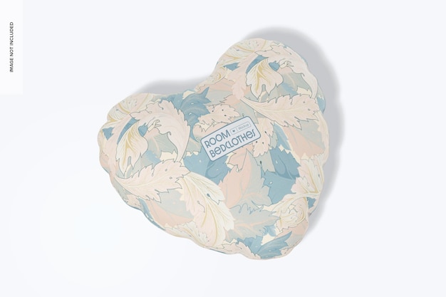 Heart Shaped Cushion Mockup