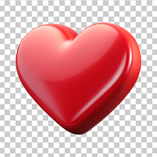 a heart shaped object with a red heart on a checkered background