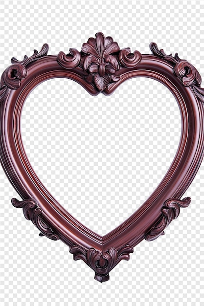 a heart with a frame that says love