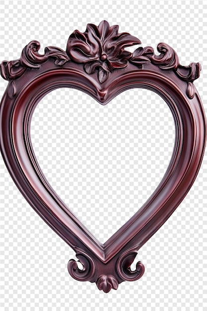 a heart with a frame that says love