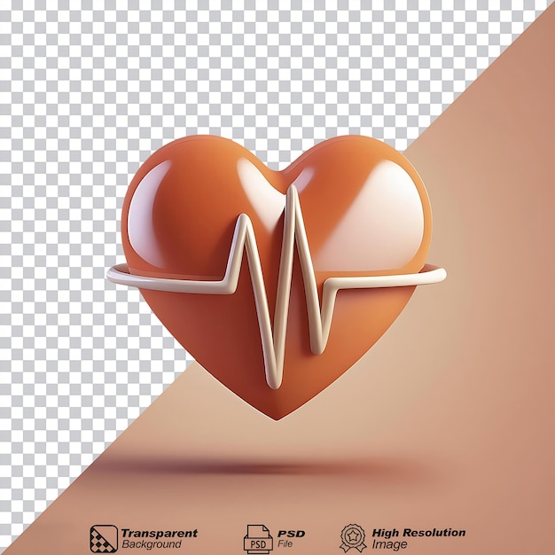 Heartbeat Icon isolated on transparent background