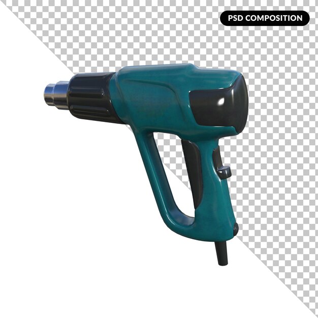 Heat Gun isolated 3d